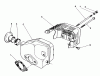 Toro 22040 - Lawnmower, 1993 (3900001-3999999) Spareparts MUFFLER ASSEMBLY (MODEL NO. 47PN2-3)