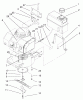 Toro 22040 - ProLine 21" Recycler II Lawnmower, 2000 (200000001-200999999) Spareparts ENGINE, BLADE & TANK ASSEMBLY