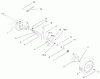 Toro 22040 - ProLine 21" Recycler II Lawnmower, 2002 (220000001-220999999) Spareparts GEAR CASE AND REAR WHEEL ASSEMBLY