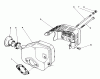 Toro 22041 - Lawnmower, 1991 (1000001-1999999) Spareparts MUFFLER ASSEMBLY (MODEL NO. 47PL0-3)