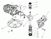 Toro 22042 - Lawnmower, 1991 (1000001-1999999) Spareparts CRANKSHAFT ASSEMBLY (MODEL NO. 47PL0-3)