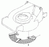 Toro 22042 - Lawnmower, 1991 (1000001-1999999) Spareparts LEAF SHREDDER MODEL NO. 59180