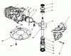Toro 22043 - Lawnmower, 1992 (2000001-2999999) Spareparts CRANKSHAFT ASSEMBLY (MODEL NO. 47PM1-7)
