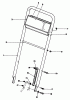 Toro 22043 - Lawnmower, 1993 (3900001-3900964) Spareparts HANDLE ASSEMBLY