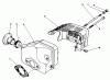 Toro 22043 - Lawnmower, 1993 (3900001-3900964) Spareparts MUFFLER ASSEMBLY (MODEL NO. 47PN2-7)