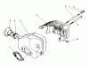 Toro 22043 - Lawnmower, 1993 (3900965-3999999) Spareparts MUFFLER ASSEMBLY(MODEL NO. 47PN2-7)