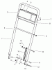 Toro 22043 - Lawnmower, 1997 (7900001-7999999) Spareparts HANDLE ASSEMBLY