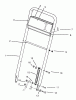 Toro 22045B - Lawnmower, 1996 (6900001-6999999) Spareparts HANDLE ASSEMBLY