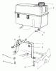 Toro 22142 - Lawnmower, 1997 (7900001-7999999) Spareparts GAS TANK ASSEMBLY