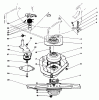 Toro 22151 - Lawnmower, 1992 (2000001-2999999) Spareparts BLADE BRAKE CLUTCH ASSEMBLY