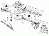 Toro 22151 - Lawnmower, 1992 (2000001-2999999) Spareparts GEAR CASE ASSEMBLY