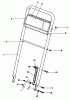 Toro 22151 - Lawnmower, 1992 (2000001-2999999) Spareparts HANDLE ASSEMBLY