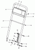 Toro 22151 - Lawnmower, 1993 (3900001-3900855) Spareparts HANDLE ASSEMBLY