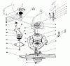 Toro 22151 - Lawnmower, 1993 (3900856-3999999) Spareparts BLADE BRAKE CLUTCH ASSEMBLY