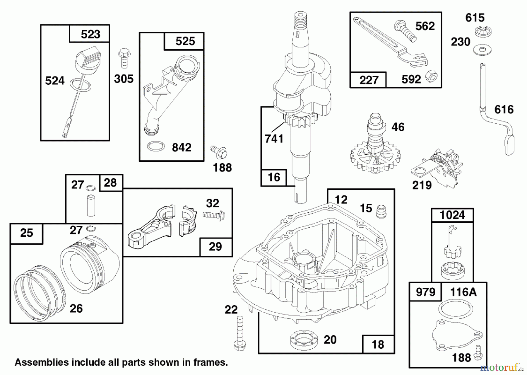  Toro Neu Mowers, Walk-Behind Seite 2 22154 - Toro Lawnmower, 1997 (7900001-7999999) ENGINE GTS 150 #2