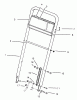 Toro 22154B - Lawnmower, 1996 (6900001-6999999) Spareparts HANDLE ASSEMBLY