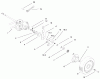 Toro 22161 - Recycler Mower, 2000 (200000001-200999999) Spareparts REAR WHEEL & GEAR CASE ASSEMBLY