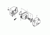 Toro 22167 - 21" Heavy-Duty Recycler/Rear Bagger Lawnmower, 2005 (250000001-250999999) Spareparts MUFFLER ASSEMBLY HONDA GXV160K1-A1T