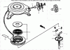 Toro 22168 - 21" Heavy-Duty Recycler/Rear Bagger Lawnmower, 2004 (240000001-240999999) Spareparts RECOIL STARTER ASSEMBLY HONDA GXV160K1-N1AH