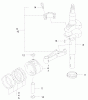 Toro 22170 - Recycler Mower, 2000 (200000001-200999999) Spareparts PISTON/CRANKSHAFT
