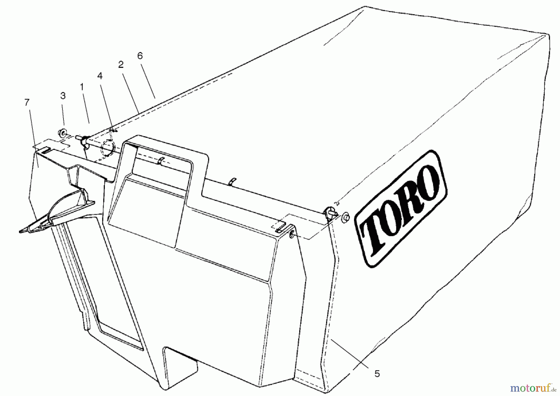  Toro Neu Mowers, Walk-Behind Seite 2 22170 - Toro Recycler Mower, 2002 (220000001-220999999) BAGGING ASSEMBLY NO. 99-2535