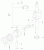 Toro 22171 - Recycler Mower, 1999 (9900001-9999999) Spareparts PISTON/CRANKSHAFT