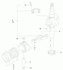 Toro 22171 - Recycler Mower, 2002 (220000001-220999999) Spareparts PISTON AND CRANKSHAFT ASSEMBLY