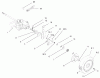 Toro 22176 - 21" Heavy-Duty Recycler/Rear Bagger Lawnmower, 2004 (240000001-240999999) Spareparts GEARCASE AND REAR WHEEL ASSEMBLY