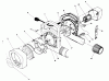 Toro 51545 (550 TBX) - 550 TBX Rake-O-Vac, 1986 (6000001-6999999) Listas de piezas de repuesto y dibujos BLOWER ASSEMBLY
