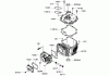 Toro 22193 (PT21) - PT21 Trim Mower, 2008 (280000001-280999999) Spareparts CYLINDER AND CRANKCASE ASSEMBLY KAWASAKI FJ180V-AS34