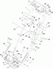 Toro 22195 - 21" Heavy-Duty Recycler/Rear Bagger Lawn Mower, 2007 (270000001-270999999) Spareparts HANDLE ASSEMBLY