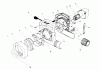 Toro 51545 (550 TBX) - 550 TBX Rake-O-Vac, 1989 (9000001-9999999) Listas de piezas de repuesto y dibujos BLOWER ASSEMBLY