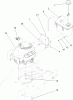 Toro 22196 - 21" Heavy-Duty Recycler/Rear Bagger Lawn Mower, 2011 (311000001-311999999) Spareparts ENGINE AND FUEL TANK ASSEMBLY