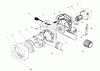 Toro 51545C (550 TBX) - 550 TBX Rake-O-Vac, 1988 (8000001-8999999) Listas de piezas de repuesto y dibujos BLOWER ASSEMBLY