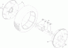 Toro 22196 - 21" Heavy-Duty Recycler/Rear Bagger Lawn Mower, 2012 (SN 312000001-312999999) Spareparts REAR WHEEL AND TIRE ASSEMBLY NO. 121-1379