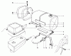 Toro 22510 - Lawnmower, 1988 (8000001-8999999) Spareparts GAS TANK ASSEMBLY