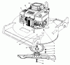 Toro 22621 - Lawnmower, 1987 (7000001-7999999) Spareparts ENGINE ASSEMBLY (MODEL NO. 22525)
