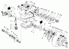Toro 22525 - Lawnmower, 1987 (7000001-7999999) Spareparts GEAR CASE ASSEMBLY (MODEL NO. 22621)