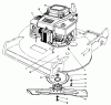 Toro 22525 - Lawnmower, 1988 (8000001-8999999) Spareparts ENGINE ASSEMBLY