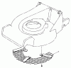 Toro 22581 - Lawnmower, 1991 (1000001-1999999) Spareparts LEAF SHREDDER MODEL NO. 59180