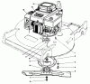 Toro 22621 - Lawnmower, 1989 (9000001-9999999) Spareparts ENGINE ASSEMBLY
