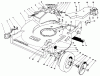 Toro 22622 - Lawnmower, 1990 (0000001-0999999) Spareparts HOUSING ASSEMBLY (MODEL 22621)