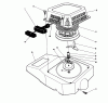 Toro 22622 - Lawnmower, 1990 (0000001-0999999) Spareparts RECOIL ASSEMBLY (ENGINE MODEL NO. VMH7-4)