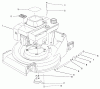 Toro 22623 - Lawnmower, 1987 (7000001-7999999) Spareparts ENGINE ASSEMBLY #1