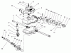 Toro 22700C - Lawnmower, 1988 (8000001-8999999) Spareparts GEAR CASE ASSEMBLY