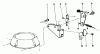 Toro 22685 - Lawnmower, 1990 (0000001-0999999) Spareparts BRAKE ASSEMBLY