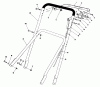 Toro 22700 - Lawnmower, 1991 (1000001-1999999) Spareparts HANDLE ASSEMBLY
