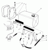 Toro 22700 - Lawnmower, 1992 (2000001-2999999) Spareparts GAS TANK ASSEMBLY