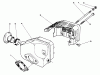 Toro 22700 - Lawnmower, 1992 (2000001-2999999) Spareparts MUFFLER ASSEMBLY (MODEL NO. 47PM1-3)
