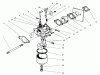Toro 22701B - Lawnmower, 1996 (69000001-69999999) Spareparts CARBURETOR ASSEMBLY (MODEL 47PT6-3)